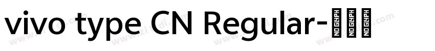 vivo type CN Regular字体转换